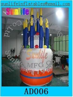 China inflatable 210d birthday cake for  event for sale