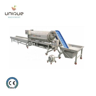 China Continuous and big capacity Good Effect Potato Peeling Machine for Consistent Results for sale