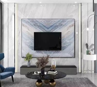 Cina Strato di stampa lucido alto del marmo del PVC per la decorazione della parete in vendita