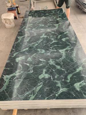 Cina La parete interna Decotion impermeabilizza lo strato di plastica di marmo UV 1220x2800mm del PVC in vendita