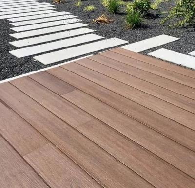 China 3d Embossed WPC Wood Decking Outdoor Wooden Plastic Composite Flooring for sale