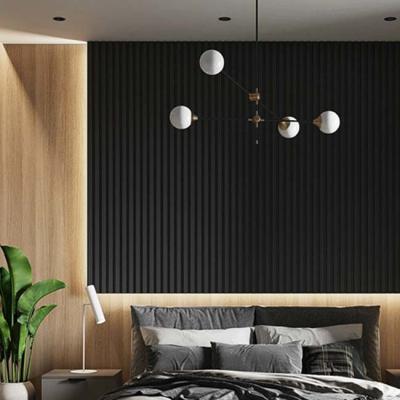 China Los paneles de pared decorativos interiores de WPC fáciles instalan la oficina del hotel del diseño moderno en venta