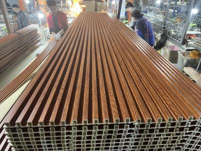 中国 木製の代理WPCの合成のパネルのクラッディングによって薄板にされるルーバー 販売のため