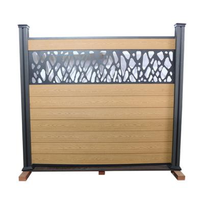 China Decorative Wpc Composite Fence Panels Waterproof Garden Boards Balcony 90 * 25mm for sale