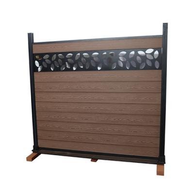 China Wood Plastic Composite Wpc Fence Panel Home Garden Outdoor Moisture Proof zu verkaufen