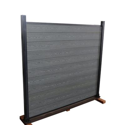 China Waterproof Wpc Fence Board Fast Install Click System For Outdoor for sale