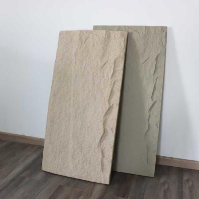 China Indoor Luxury PU Faux Stone Wall Panel Waterproof 3D Decorative 100mm for sale
