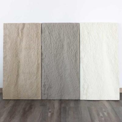 China Luxury PU Faux Stone Panel One Wall Decorative 1200 * 600mm 100mm for sale