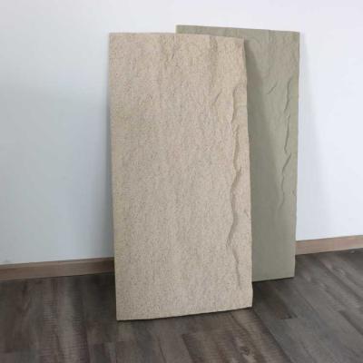 China Lightweight PU Polyurethane Stone Panel Wall Artificial Faux 1200 * 600mm Te koop