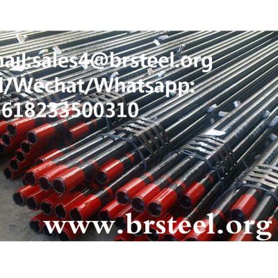 China API 5CT N80、H40、J55、K55、L80 casing pipe with couplings for oil and gas fileld for sale