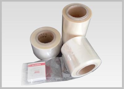 China Película clara Rolls del tubo del plástico de embalar del PVC de 40 Mic para las mangas del promo/del embalaje con varios compartimentos en venta