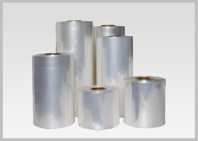 China 45mic Transparent Blown PVC Sleeve Label Film Rolls For Cans Label for sale