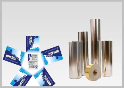 China Vacuum Metallic Foil Paper Single Sided Coating , Easy To Wash Away From Bottles For Glass Bottle labels for sale