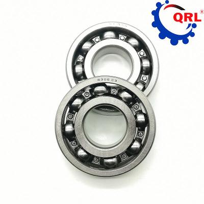 China Open Seals Type Deep Groove Ball Bearing 6306 C3 QRL 30x72x19 Mm for sale