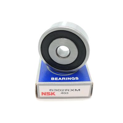 China High Speed Deep Groove Ball Bearing 6302RMX 10.2X42X13mm 0.092KG for sale