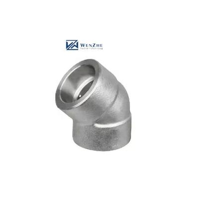 China Stainless Steel 304 316 316L 45 Degree Socket Welded Elbow 3000 6000 9000 for sale