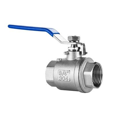 China SS304 DN50 Female Threaded Manual Control Ball Valve for High Temperature Applications for sale