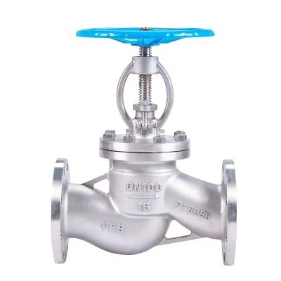 China Stop Valve Steam Hot Water Boiler Parts Accessory Cylindrical Head Code Globe Valves for sale
