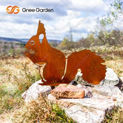 China AISI GB Grade Corten Steel Garden Ornaments Animal Sculpture for sale