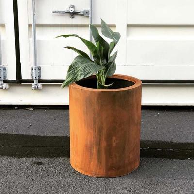 China Multi Function Outdoor Metal Planter Pots OEM Service For Public for sale