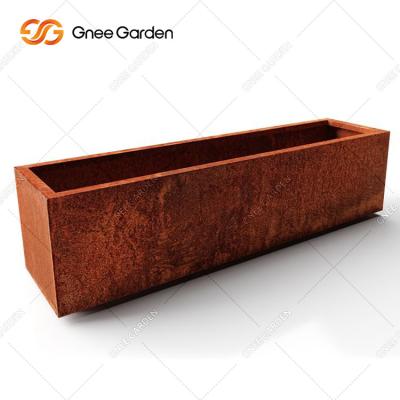 China TUV Certified Easy Watering Outdoor Metal Planter Large Sized for sale