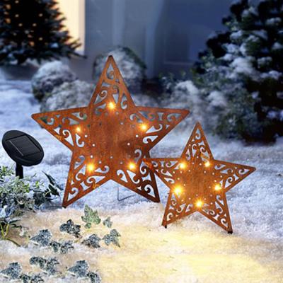 China Handmade Star Shaped Corten Steel Garden Ornaments Personalized for sale