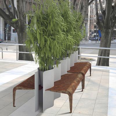 China Banco al aire libre elegante adaptable del jardín del metal de los muebles del metal en venta