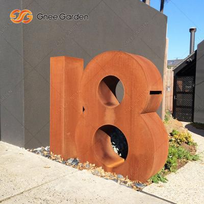 China 400mm Corten Steel Free Standing Letter Box Outdoor For Postal Service for sale
