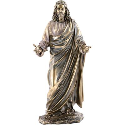 中国 庭のための175cm宗教黙想する青銅色のイエス・キリストの彫像 販売のため