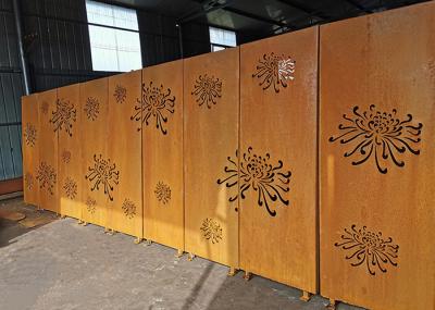 Китай сад металла картины хризантемы 3mm орнаментирует Corten стальной лазер отрезал панели продается