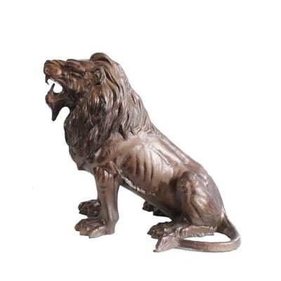 China SGS H130cm Outdoor Metal Sculpture Life Size Animal Garden Ornaments for sale