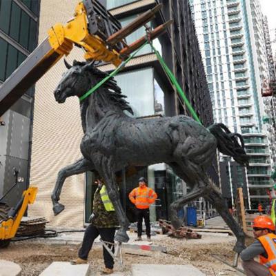 China Estándar al aire libre decorativo de bronce gigante del TUV de la escultura del caballo del metal en venta