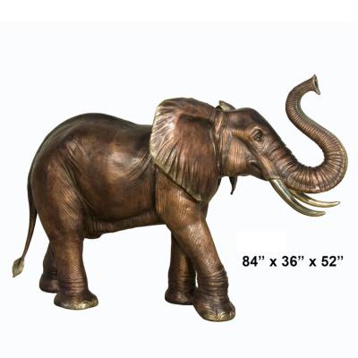 China Corrosion Resistance Metal Elephant Garden Sculpture In 200cm Height for sale