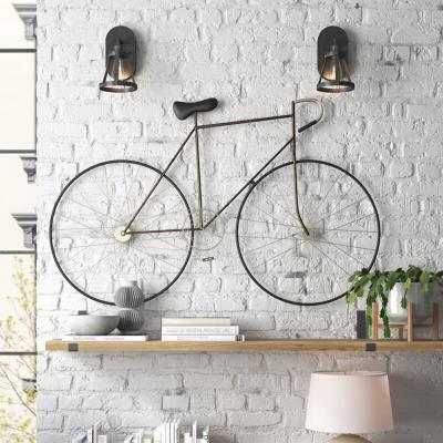China 59 Inch Iron Metal Wall Art Decor Metal Bicycle Wall Art For Living Room for sale