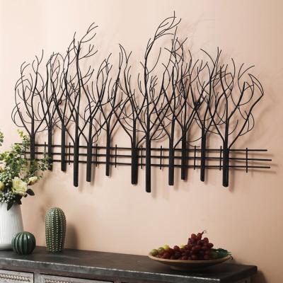 China 28 Inch European Style Metal Tree Branch Wall Decor Customizable For Living Room for sale