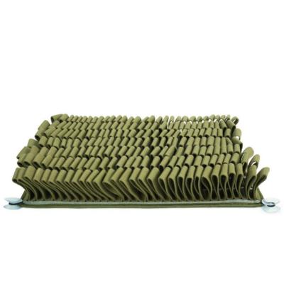 China 30cm 6cm Homemade Dog Snuffle Mat Army Green 4 Silicone Suction Cups for sale