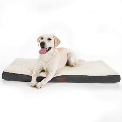 China BSCI Suede 6 Inch Memory Foam Dog Bed Dog Bed Non Slip Orthopedic for sale