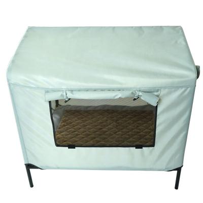 China Breathable 600D Elevated Canopy Dog Bed 32in Outdoor Dog Tent Bed for sale