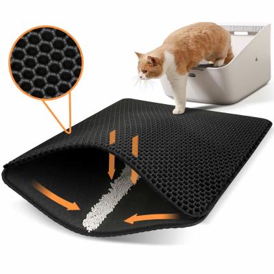 China SGS 75cm Machine Washable Cat Litter Mat Honeycomb Chewy for sale