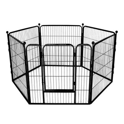 China 120cm 6 Tablets Dog Playpen Barrier SGS Dog Cage Fence Indoor for sale