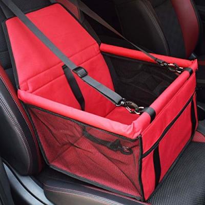 China Carro vermelho Carry Box do cão de Seat 42cm do impulsionador do carro do animal de estimação do tubo do PVC à venda