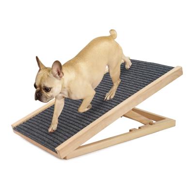 China Couch Wooden 36 Inch Dog Ramp 6kg Adjustable Height Dog Ramp for sale