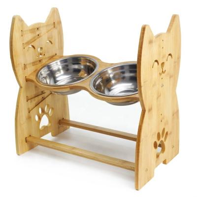 China 19cm 23.8cm Stainless Steel Elevated Dog Bowls BPA Free for sale