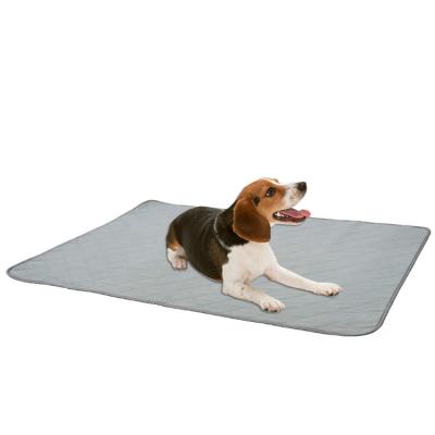 China 90cm 100cm 4 Layer PET Pee Pad , Water Absorbent Dog Food Mats for sale