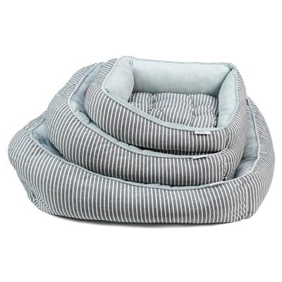 China Gray Thick Memory Foam Dog Bed OEM Orthopedic Dog Crate Mat for sale