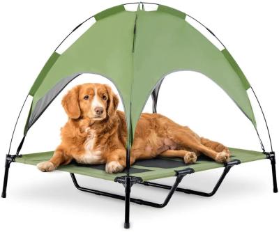 China 600D Oxford Portable Raised Outside Portable Dog House for Large Dogs for sale