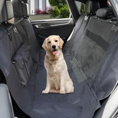 China Cheap 600d Oxford Dog Car Seat Cover For Back Seat 100% Scratchproof Pet Car Seat Cover With Nonslip Botton for sale