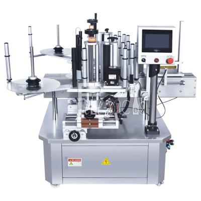 China Automatic Square Flat Bottle Special Shaped Bottle labeller Double Side Adhesive Sticker Labeling Machine Equipment for sale
