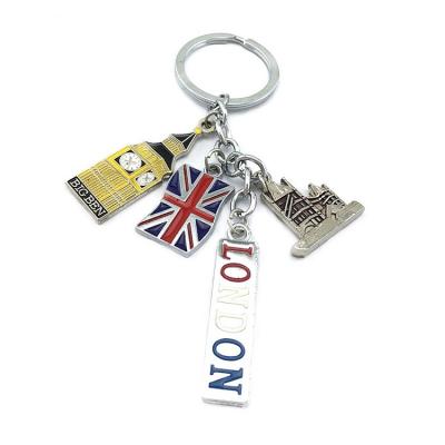 China Metal London souvenir keychain for sale