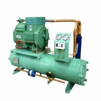China Water Cooled Piston 14HP Low Temperature  Compressor Condensing Unit for sale